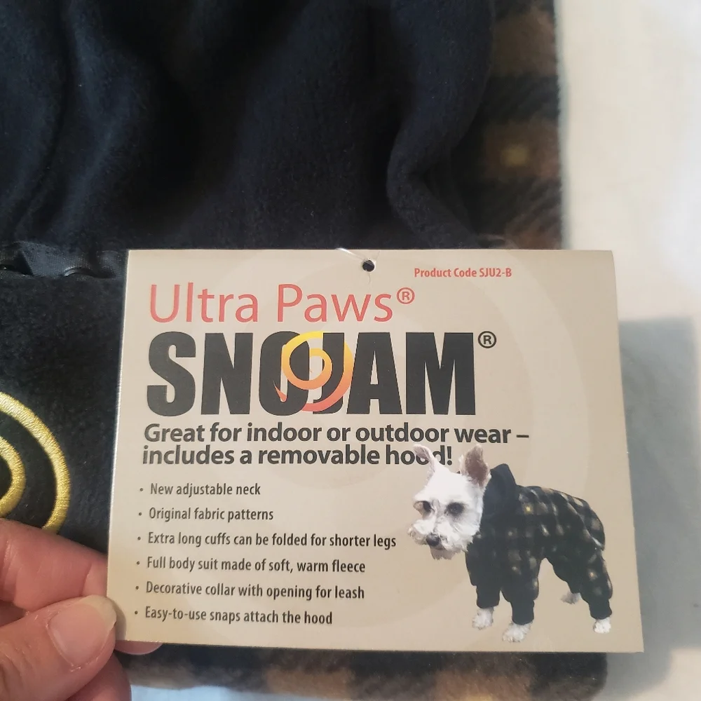 NWT Ultra Paws SnoJam Buffalo Plaid Puppy Dog Hooded